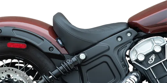 DS Black Vinyl Diamond Stitch Bobber Solo Seat