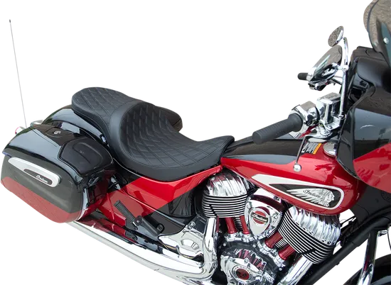 DS Black Vinyl Diamond Stitch Low Touring Seat