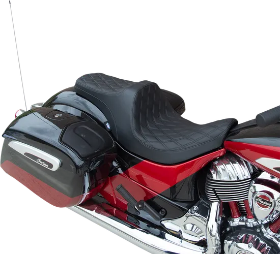 DS Black Vinyl Forward Double Diamond Stitch Predator III Seat