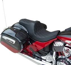 DS Black Vinyl Forward Double Diamond Stitch Predator III Seat