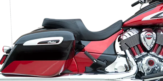 DS Black Vinyl Diamond Stitch Forward Low Profile 2 Up Seat