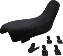 Moose 1pc Black Vinyl Adventure Gel Seat