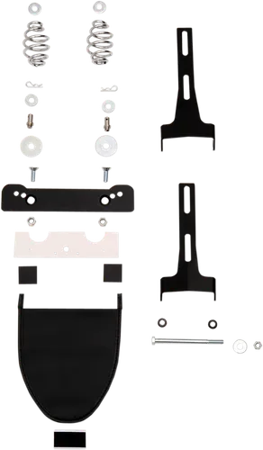 DS Black Stainless Steel Solo Seat Spring and Mount Kit