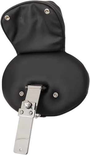 DS Black Leather and Vinyl EZ Glide II Large Backrest w Storage