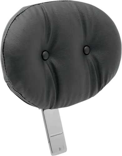 DS Black Vinyl EZ Glide II Pillow Backrest w Storage