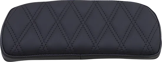 DS Black Leather Double Diamond Stitch King Pak Backrest Pad