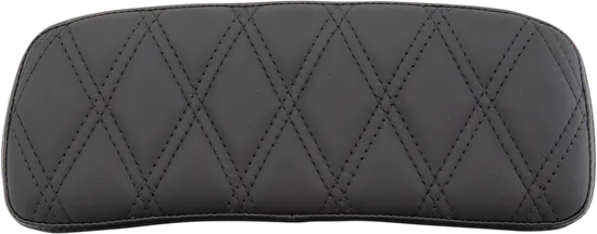 DS Black Leather Double Diamond Stitch King Pak Backrest Pad