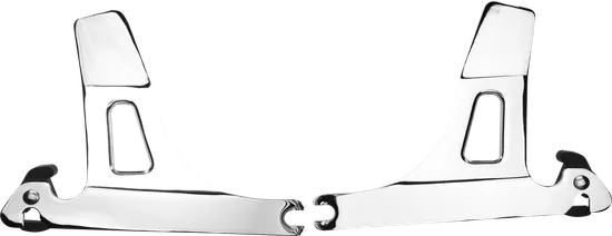 Harddrive Chrome Detachable Sissy Bar Side Plates Pair