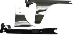 Harddrive Chrome Detachable Sissy Bar Side Plates Pair