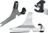 Harddrive Chrome Detachable Sissy Bar Side Plates Pair 200mm