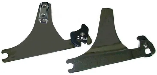 Harddrive Chrome Detachable Sissy Bar Side Plates Pair