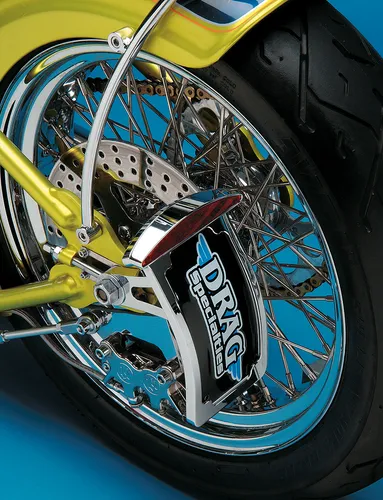 DS Aluminum Half Moon Curved Tailight License Plate Vertical Axle Mount