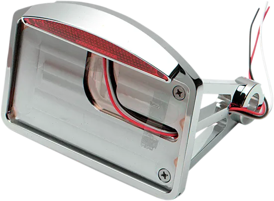 DS Aluminum Half Moon Tailight License Plate Horizontal Axle Mount