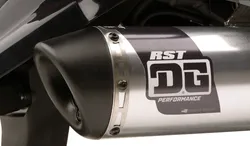 DG RST Dual Sport Slip On Exhaust Muffler Pipe w Spark Arrestor
