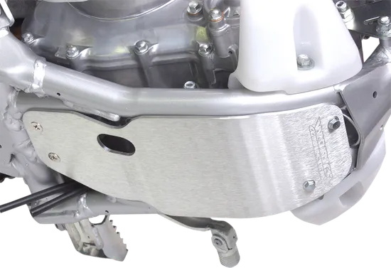 Works MX Aluminum Silver Chassis Belly Skid Plate