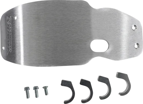 Works MX Aluminum Silver Chassis Belly Skid Plate