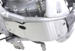 Works MX Aluminum Silver Chassis Belly Skid Plate