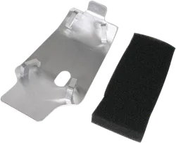 Works MX Aluminum Silver Chassis Belly Skid Plate
