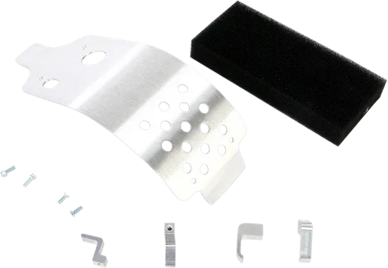 Works MX Aluminum Silver Chassis Belly Skid Plate