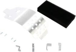 Works MX Aluminum Silver Chassis Belly Skid Plate