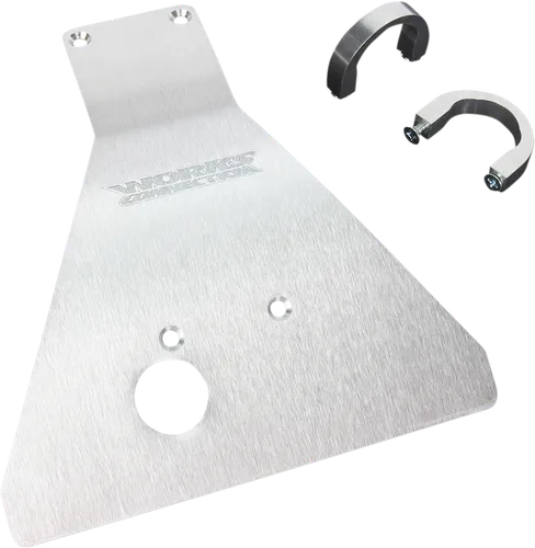 Works MX Aluminum Silver Chassis Belly Skid Plate