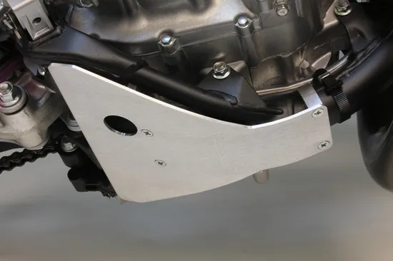 Works MX Aluminum Silver Chassis Belly Skid Plate