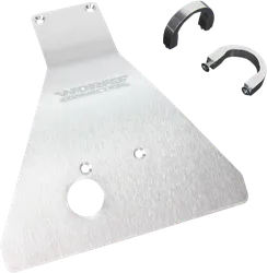 Works MX Aluminum Silver Chassis Belly Skid Plate