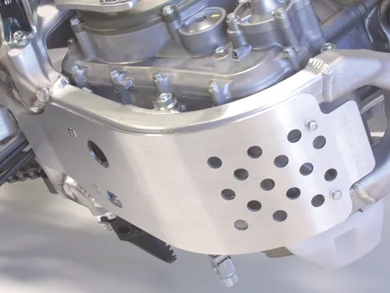 Works MX Aluminum Silver Chassis Belly Skid Plate 1