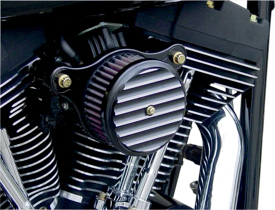 Joker High Performance Air Filter Cleaner Assembly Finned Black