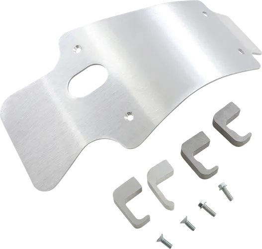 Works MX Aluminum Silver Chassis Belly Skid Plate