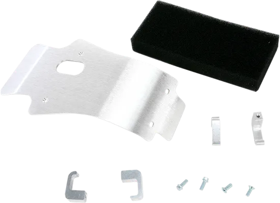 Works MX Aluminum Silver Chassis Belly Skid Plate