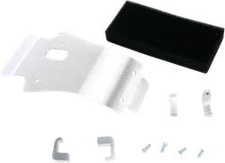 Works MX Aluminum Silver Chassis Belly Skid Plate