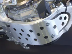 Works MX Aluminum Silver Chassis Belly Skid Plate