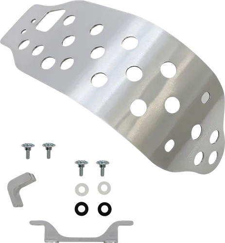 Works MX Aluminum Silver Chassis Belly Skid Plate