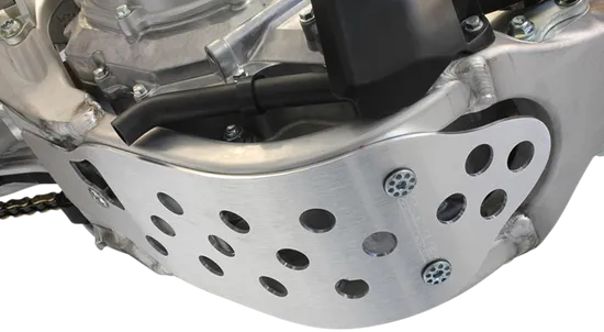 Works MX Aluminum Silver Chassis Belly Skid Plate