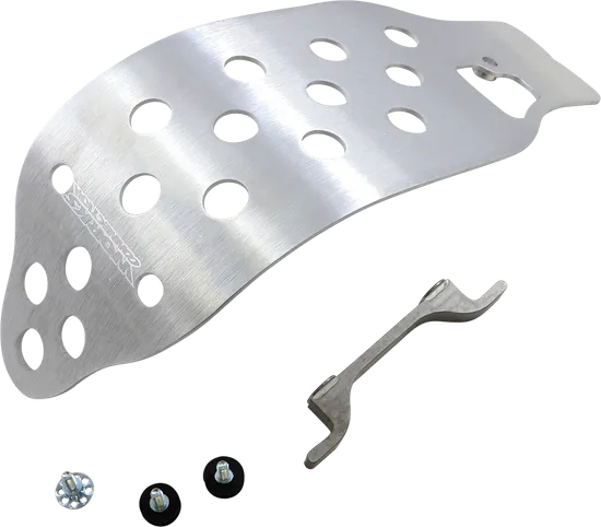 Works MX Aluminum Silver Chassis Belly Skid Plate