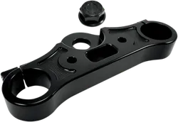 Upper Triple Tree Black Anodized Billet Aluminum