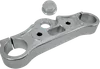 Upper Triple Tree Clear Anodized Billet Aluminum