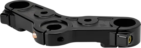 Upper Triple Tree Black Anodized Billet Aluminum