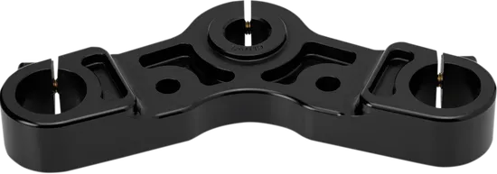 Upper Triple Tree Black Anodized Billet Aluminum