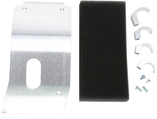 Works MX Aluminum Silver Chassis Belly Skid Plate