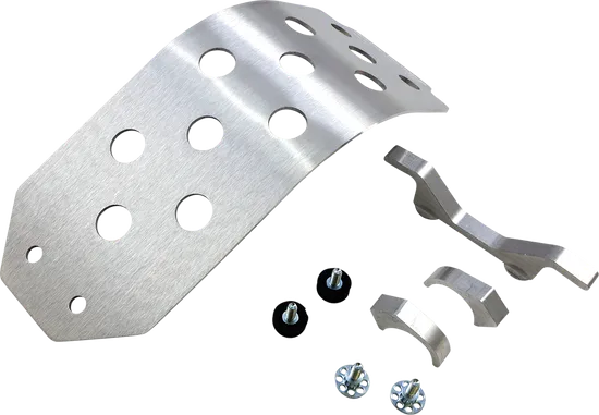 Works MX Aluminum Silver Chassis Belly Skid Plate