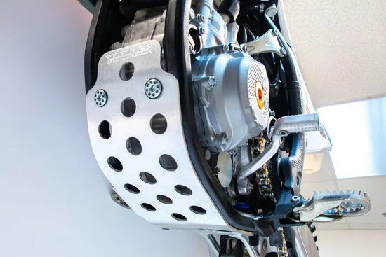 Works MX Aluminum Silver Chassis Belly Skid Plate