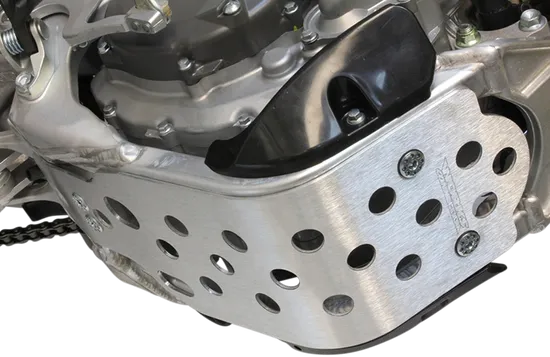 Works MX Aluminum Silver Chassis Belly Skid Plate