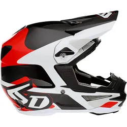 6D Helmets Adult Unisex ATR-1 Apex Helmet MX XS Black Gray Red White