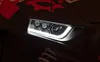 Moose Black LED Headlights with Halo Left Right Pair