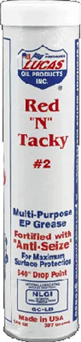 Lucas Red N Tacky No 2 Multipurpose EP Grease 14.5oz Cartridge