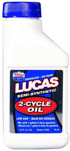 Lucas 2 Cycle Semi Synthetic Motor Engine Oil 2.6oz