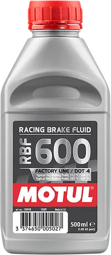 Motul RBF 600 Racing Synthetic Brake Fluid 16.9 Fl Oz 500 ml