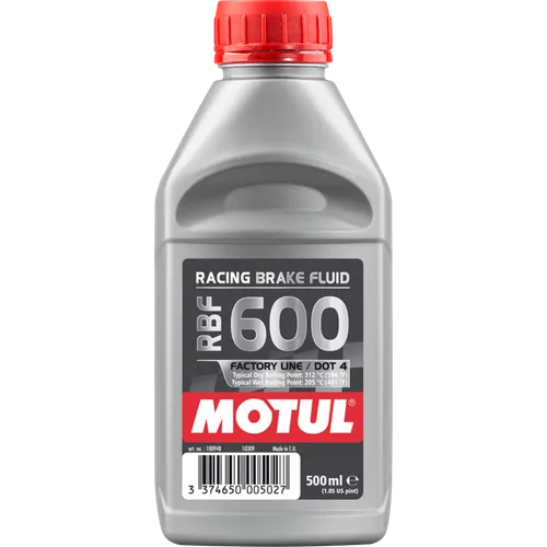 Motul RBF 600 Racing Synthetic Brake Fluid 16.9 Fl Oz 500 ml